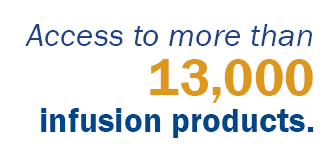 Infusion Product Graphic Image with text saying access to over 13,000 infusion products